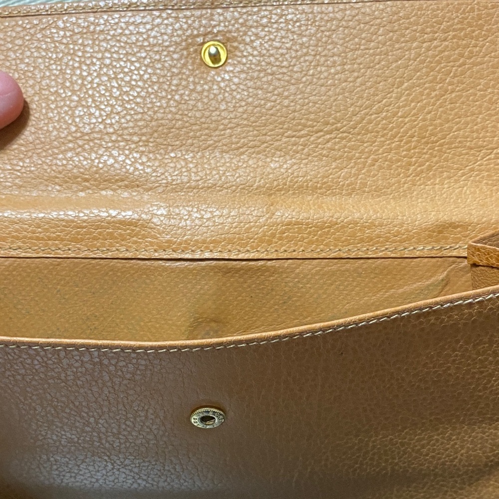 Gucci vintage Tan Leather long Women's Wallet - Picture 13 of 16